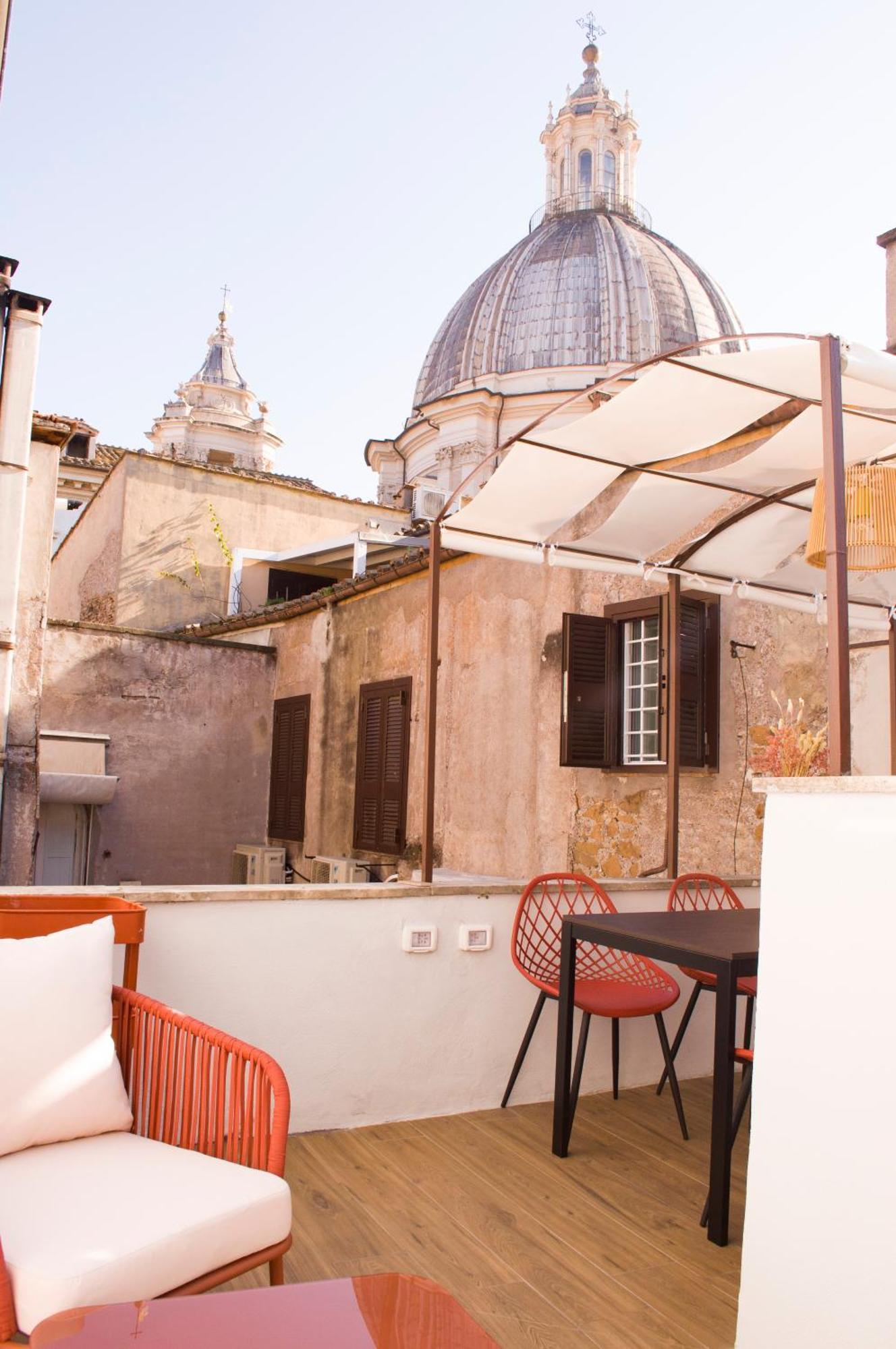 Ferienwohnung Navona Penthouse - Attico Vista Cupola 4 Posti Rom Exterior foto
