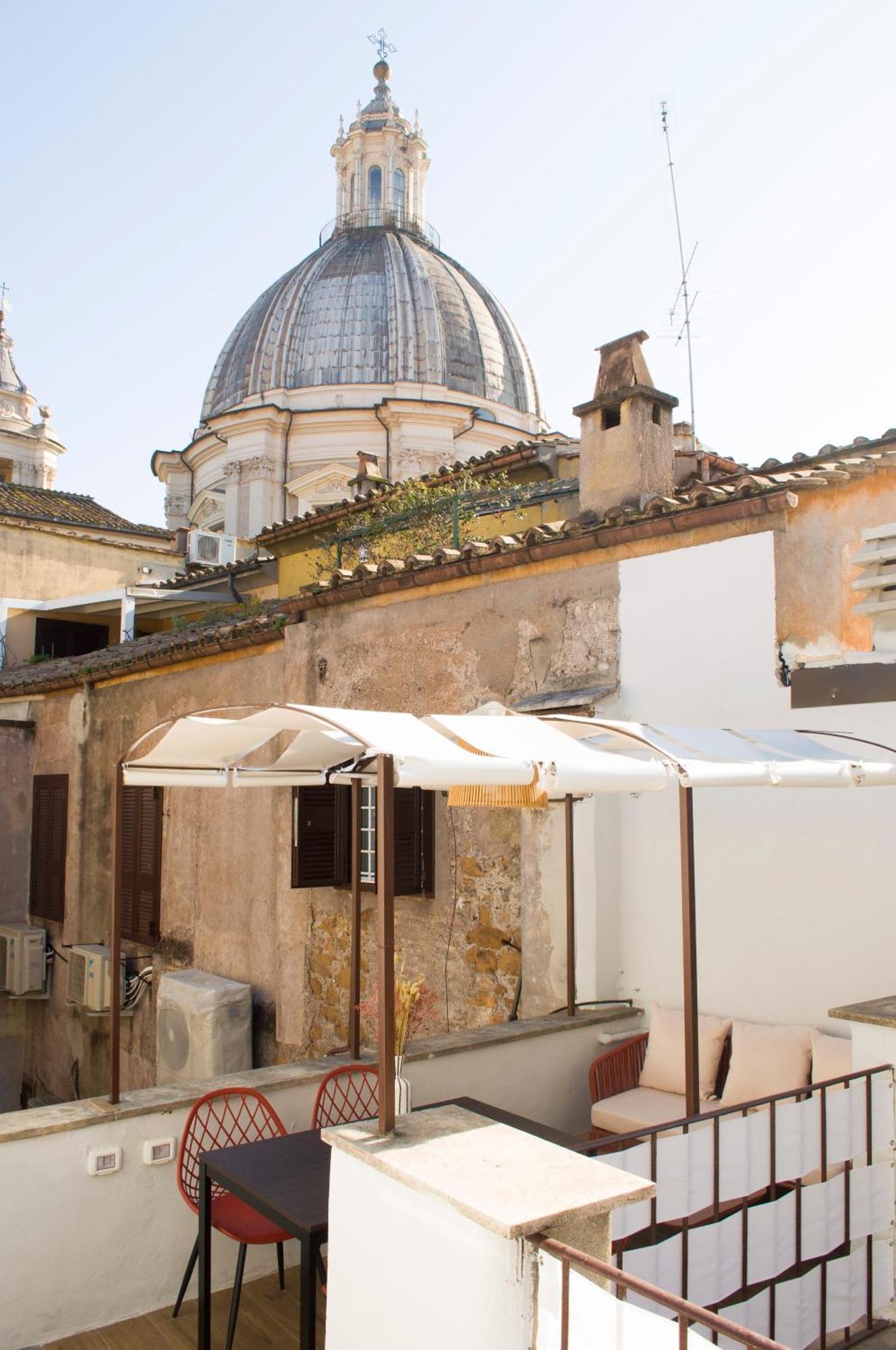 Ferienwohnung Navona Penthouse - Attico Vista Cupola 4 Posti Rom Exterior foto